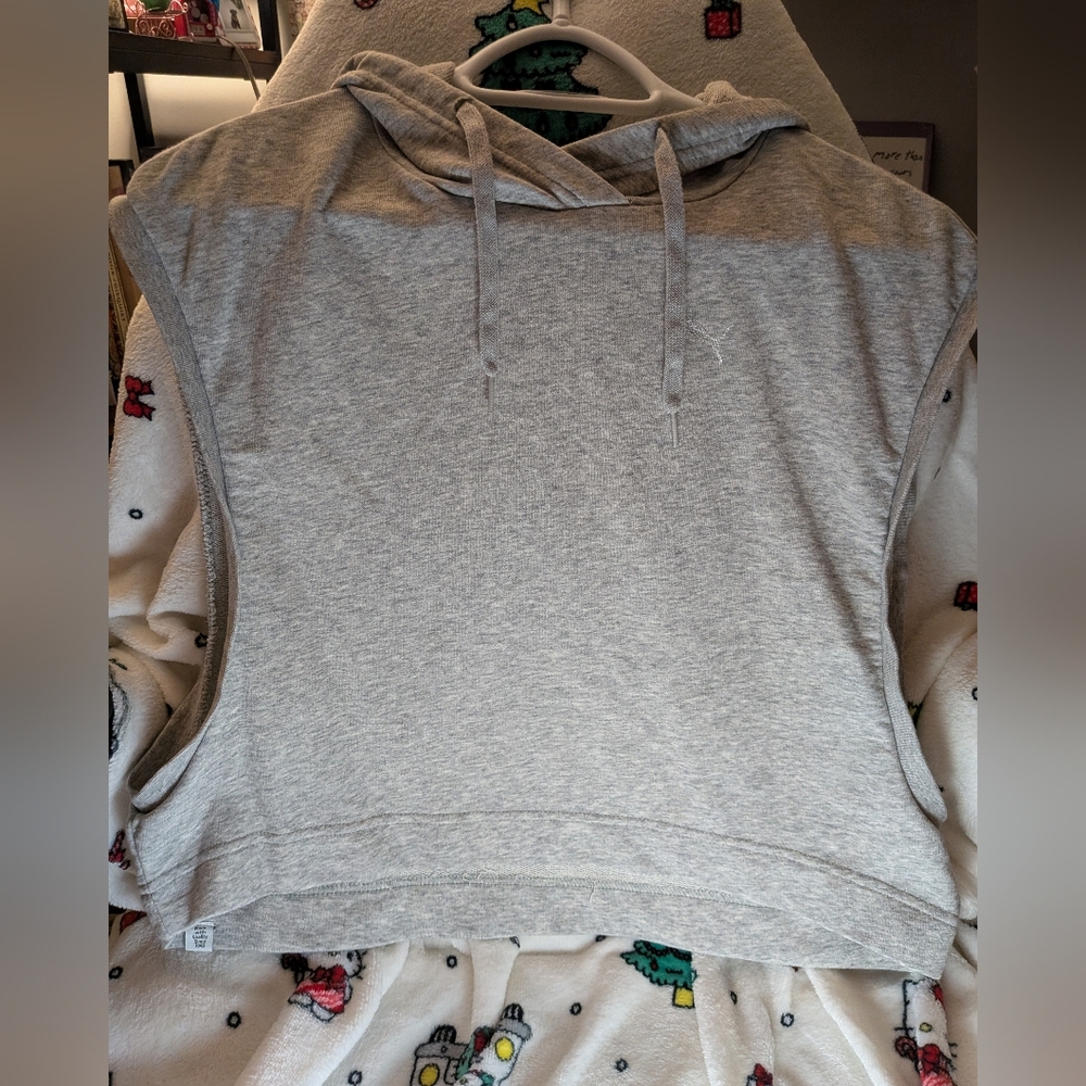Puma Sleeveless Cropped Hoodie